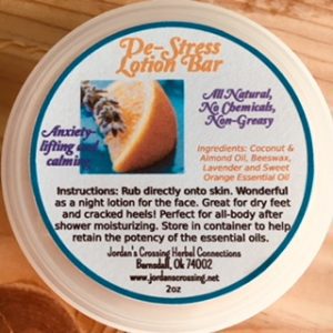 De-Stress Lotion Bar www.jordanscrossing.net