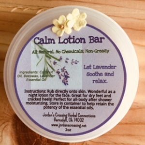 Calm Lotion Bar www.jordanscrossing.net