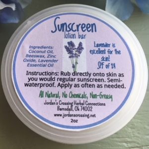 Lavender Sunscreen Bar www.jordanscrossing.net