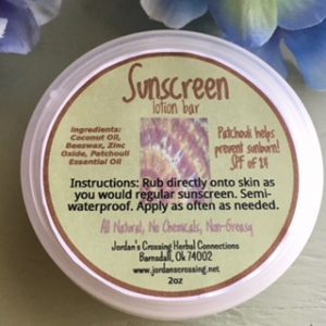 Patchouli Sunscreen Bar www.jordanscrossing.net