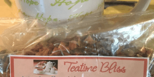 Teatime Bliss Tea, a tea blend that was a happy accident in the making. :) www.jordanscrossing.net