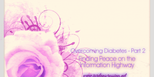 SO much info to wade through. SO much pressure to do everything just right. Finding your peace is key! https://jordanscrossing.net/overcoming-diabetes-part-2-finding-peace-on-the-information-highway/