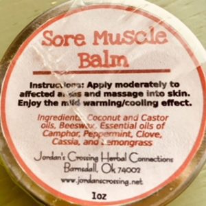 Sore Muscle Balm www.jordanscrossing.net